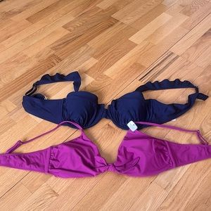 TIME & TRU BUNDLE OF 2 BATHING SUIT TOPS